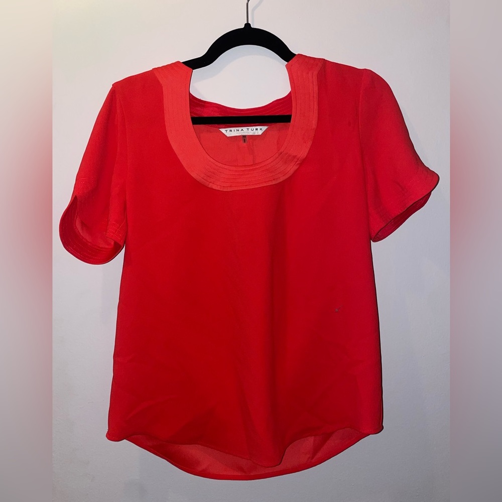 Trina Turk Coral Blouse